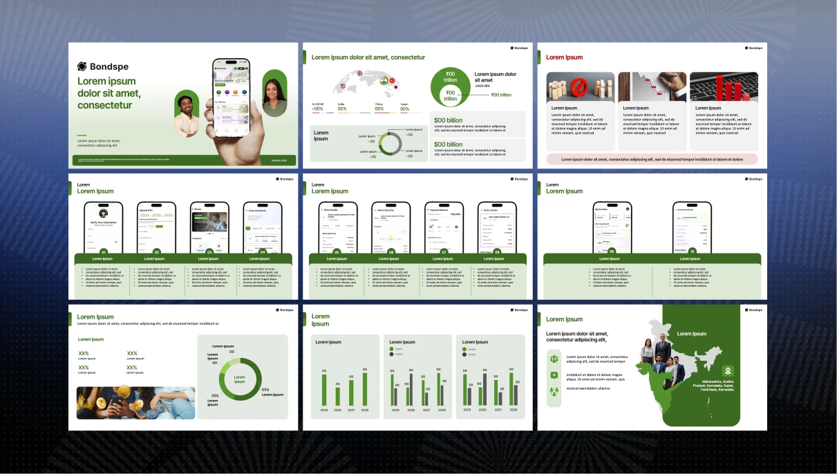 Bondspe pitch deck slide 1