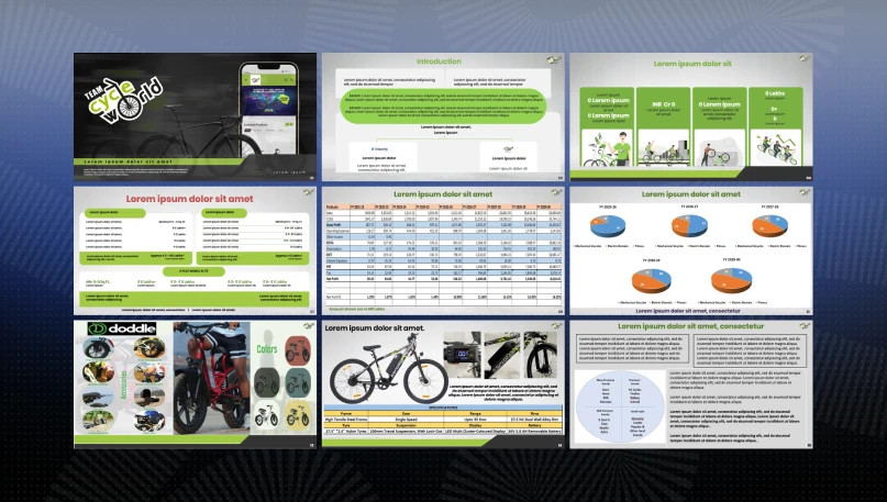 Team Cycle World pitch deck slide 1