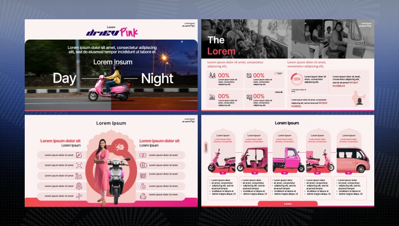 DriEV Pink pitch deck slide 2