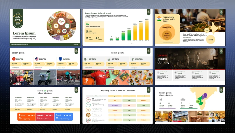 Jelly Belly Foods pitch deck slide 1