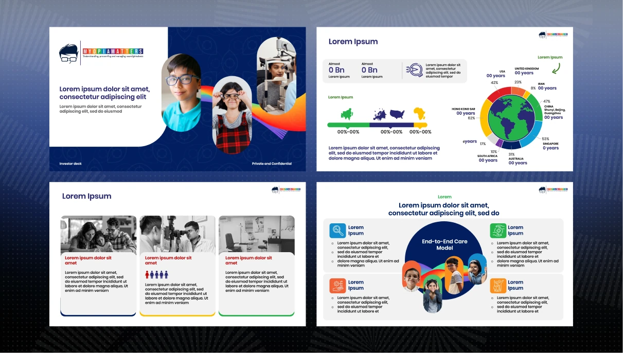 Myopia Matters pitch deck slide 1