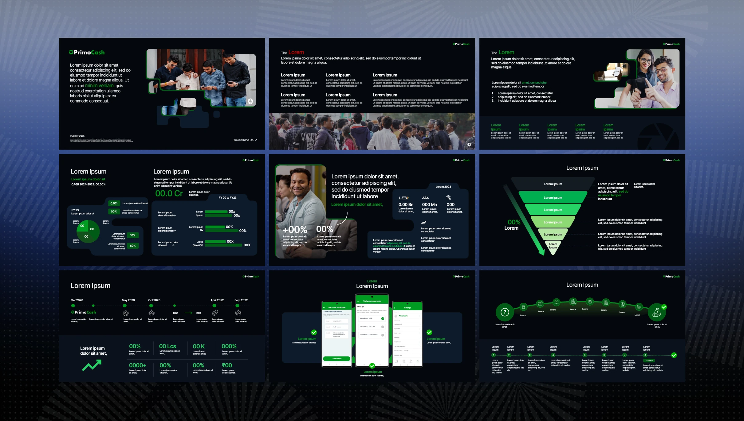 PrimoCash pitch deck slide 1