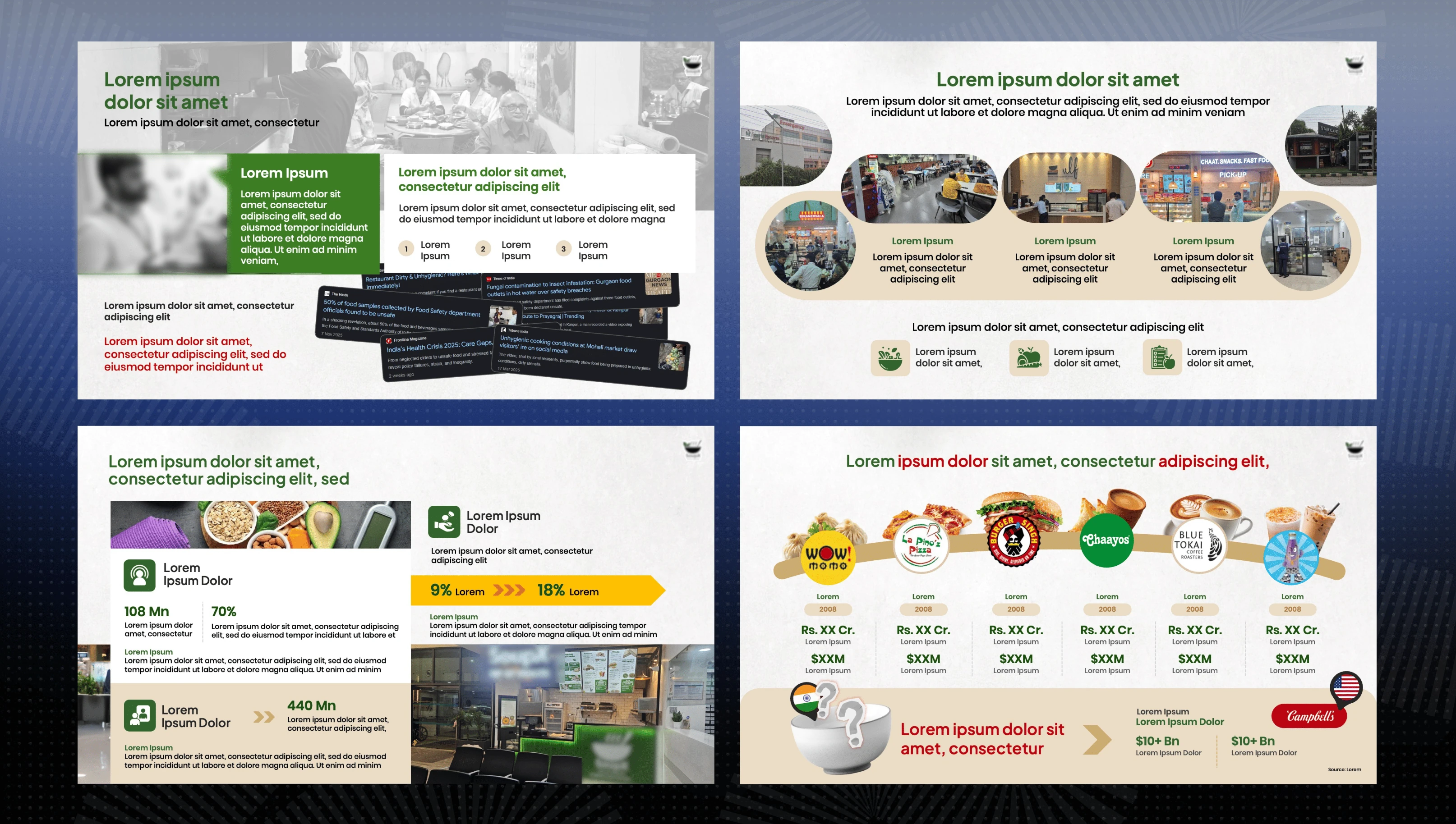 Healthy Food Brand pitch deck slide 2