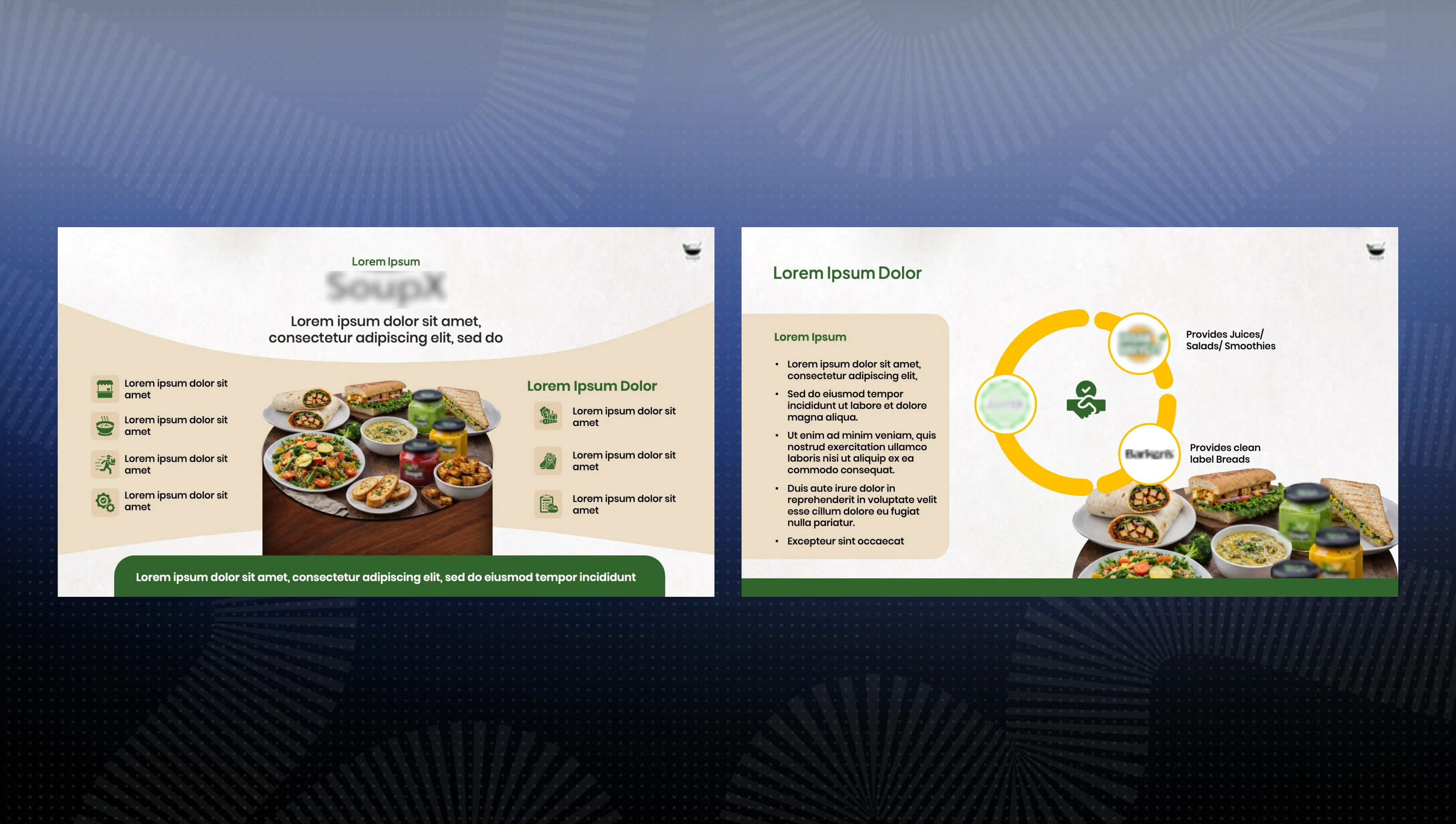 Healthy Food Brand pitch deck slide 3