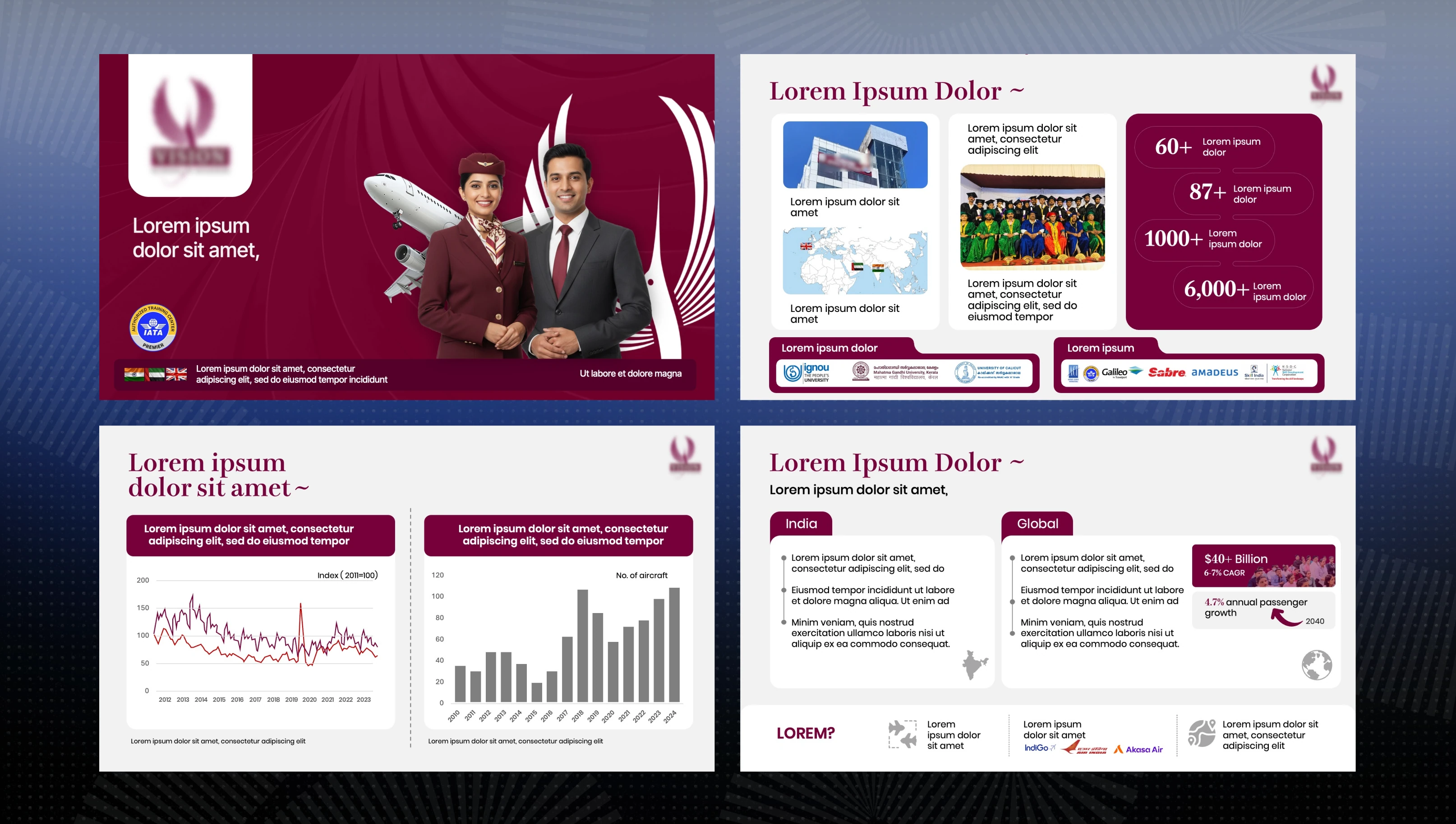 Aviation Training pitch deck slide 1