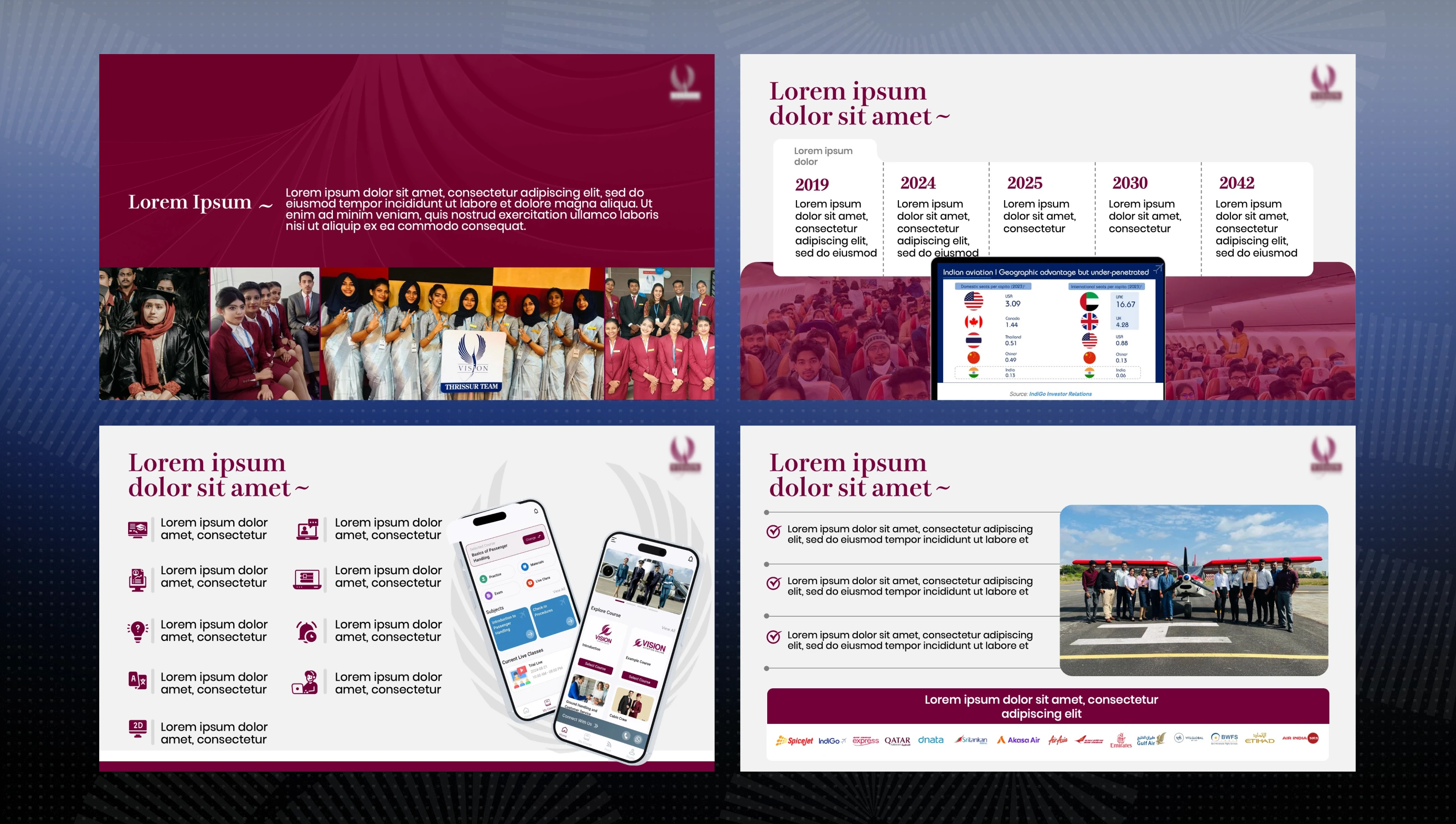 Aviation Training pitch deck slide 2